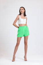 Cemine Women's Vibrant Green Modal Blend Shorts