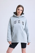 Cemine Women's Casual Hooded Sweatshirt "Queens" in Soft Gray