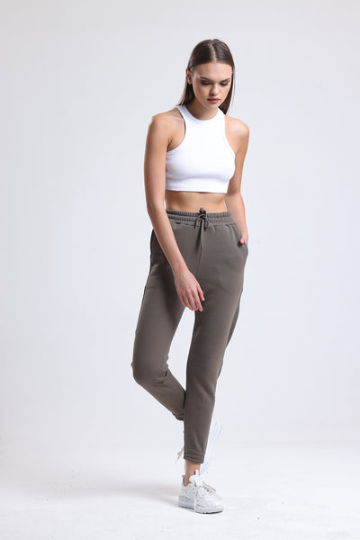 Cemine Women's Cozy Olive Jogger Pants